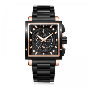 Alexandre Christie AC 6182 Rosegold Black Man Steel GCBBRBA
